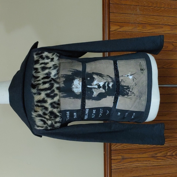 Q Design Lab 🆕 Leopard and Gems Jacket XS - Picture 6 of 16